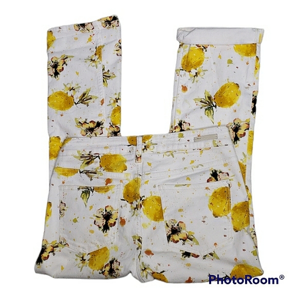 Pilcro and Letterpress for Anthropologie Highrise Lemon Novelty Cropped Jeans 28 - Picture 10 of 14